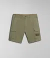 Napapijri Shorts And Bermuda Man  N-horton Np0a4hos Gae Green Lichen In Green
