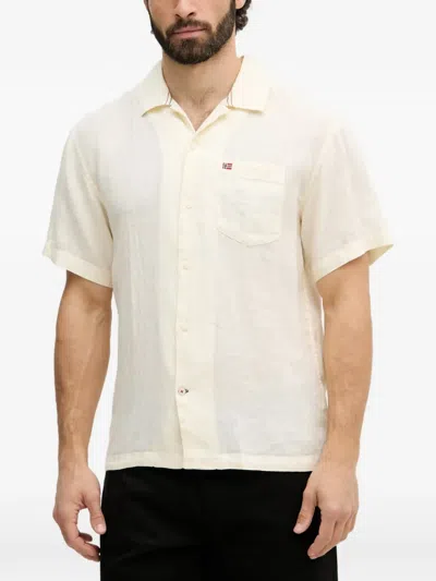 Napapijri Short-sleeve Logo-patch Shirt In Multi