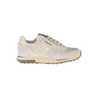 Napapijri Sleek Gray Sneakers With Contrast Lace Detail In White