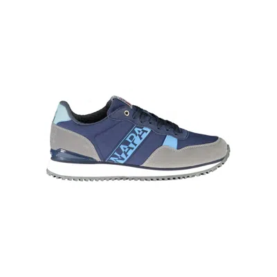 Napapijri Sleek Sporty Lace-up Sneakers With Logo Detail In Grey