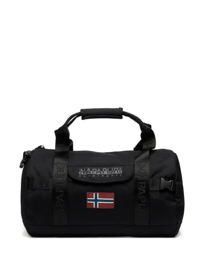 Napapijri Small Bering Logo Holdall Bag In Black