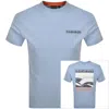 Napapijri Sovana Logo T Shirt Blue In Blue