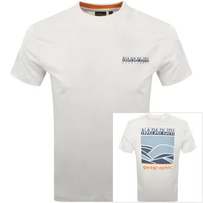 Napapijri Sovana Logo T Shirt White