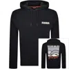 Napapijri Sovana Relaxed Fit Hoodie Black In Black