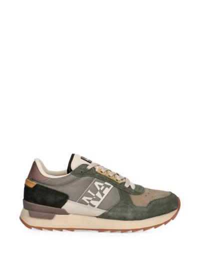Napapijri Stab Perforated Panelled Sneakers In Multi