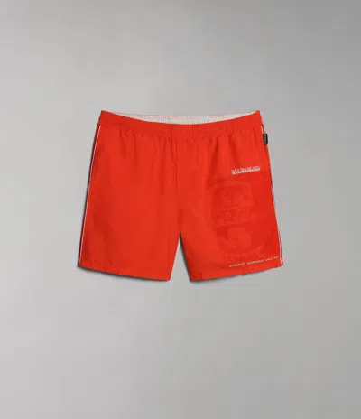 Napapijri Swimsuit Sea And Pool Man  V-galapagos Np0a4gzb R051 Red Cgerry
