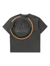 Napapijri Crew Neck Graphic Print Short Sleeves T-shirt In Grey