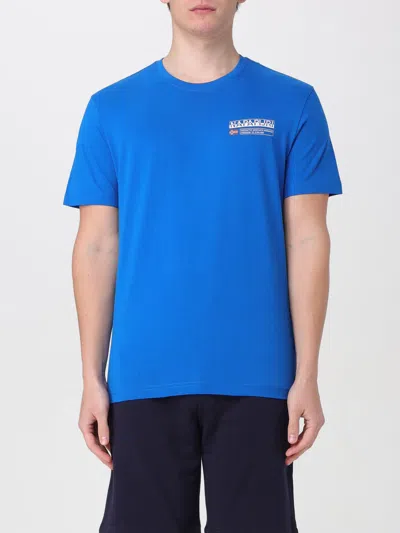 Napapijri T-shirt  Men Color Blue In Blue