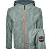 Napapijri Tartuca Windbreaker Jacket Green In Green