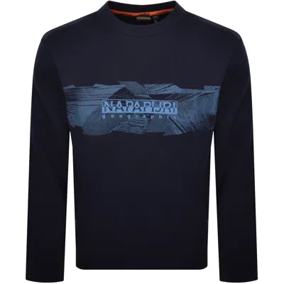 Napapijri Vanni Relaxed Fit Sweatshirt Blue Marine In Navy