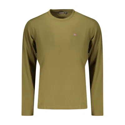 Napapijri Logo-patch Long-sleeve T-shirt In Green