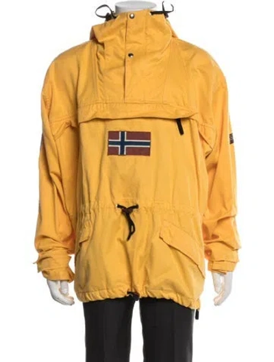 Pre-owned Napapijri Vintage Parka In Yellow
