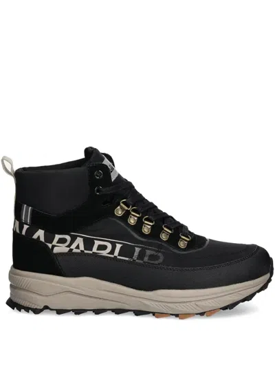 Napapijri Vortec High-top Lace-up Sneakers In Black