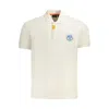 Napapijri White Cotton Men Polo Shirt
