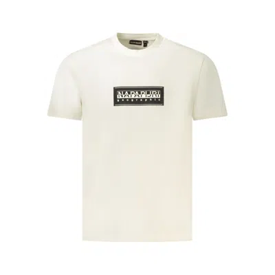 Napapijri White Cotton Men T-shirt