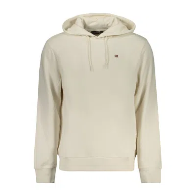 Napapijri White Cotton Sweatshirt In Neutral