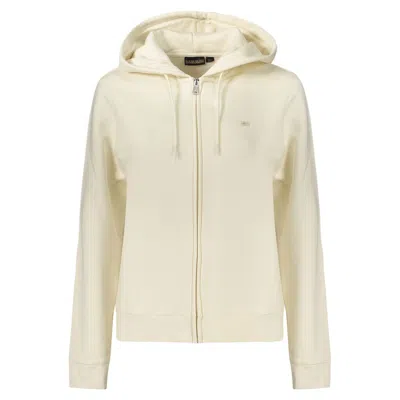 Napapijri White Cotton Sweatshirt In Neutral