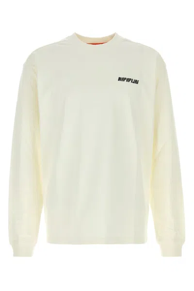 NAPAPIJRI NAPAPIJRI WHITE COTTON T-SHIRT