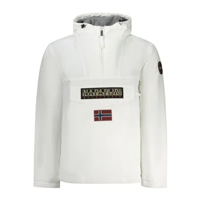 Napapijri Rainforest Logo-patch Hoodie In Purple