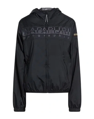Napapijri Woman Jacket Black Size L Polyester, Polyurethane