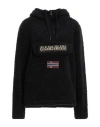 Napapijri Woman Jacket Midnight Blue Size L Polyester In Black