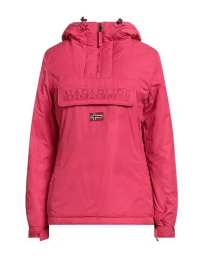 Napapijri Woman Jacket Fuchsia Size Xs Polyester In Pink