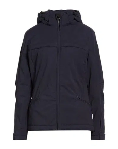 Napapijri Woman Jacket Navy Size M Polyamide, Elastane In Multi