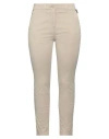 Napapijri Woman Pants Beige Size 28 Cotton, Elastane