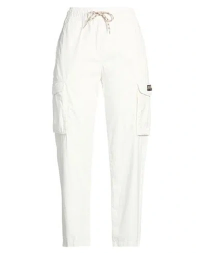 Napapijri Woman Pants White Size S Cotton