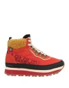 Napapijri Woman Sneakers Red Size 6.5 Leather In Red