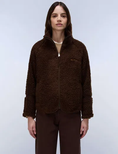 Napapijri Women's Aleut Full-zip Fleece In Brown