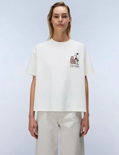 Napapijri Women's Aral Short Sleeve T-shirt In White