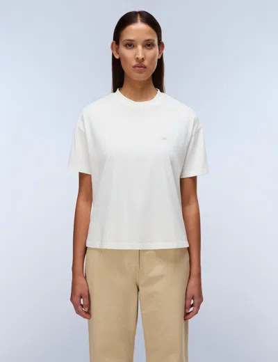 Napapijri Women's Aurora Short Sleeve T-shirt In White