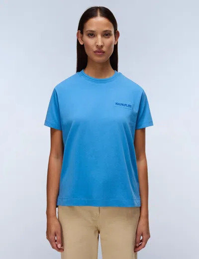 Napapijri Women's Claro Short Sleeve T-shirt In Blue