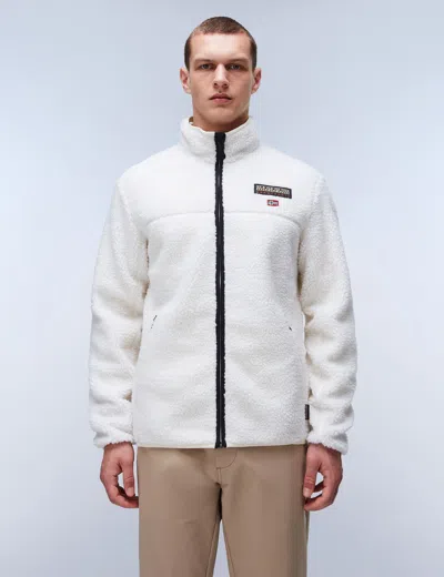 Napapijri Women's Tynik Full-zip Fleece In White