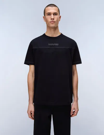 Napapijri Women's Umbra Short Sleeve T-shirt In Black