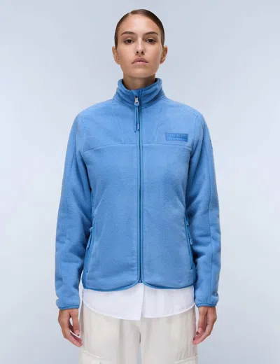 Napapijri Women's Yupik Full-zip Fleece In Blue