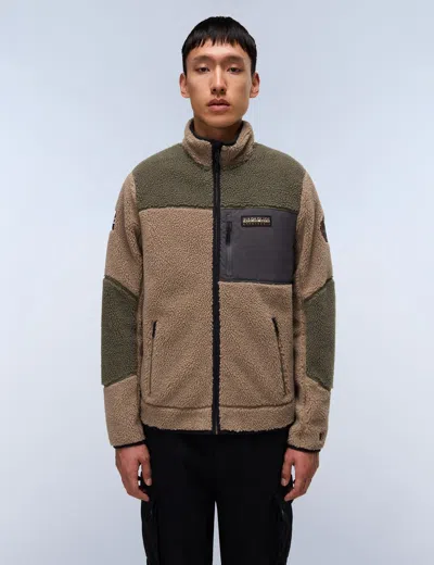 Napapijri Women's Yupik Full-zip Fleece In Brown