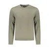 Napapijri Green Wool Men Sweater In Multi