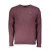 Napapijri Purple Wool Sweater In Brown