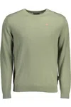 Napapijri Green Cotton Men Sweater In Green