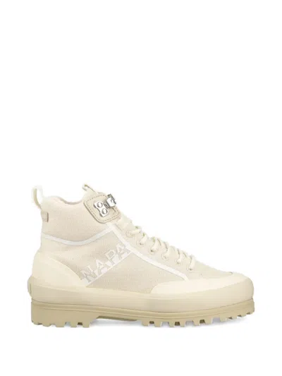 Napapijri X Superga Lace-up Lug-sole Sneakers In Neutral