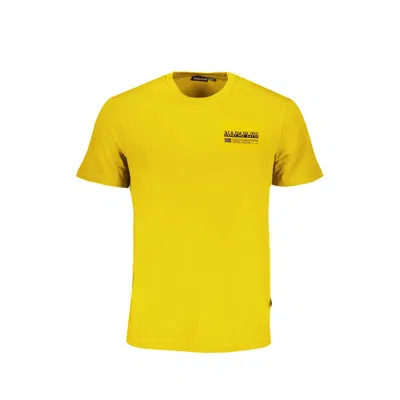 NAPAPIJRI YELLOW COTTON T-SHIRT