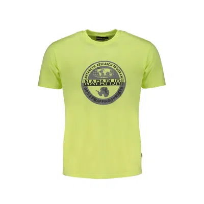 Napapijri Yellow Cotton T-shirt