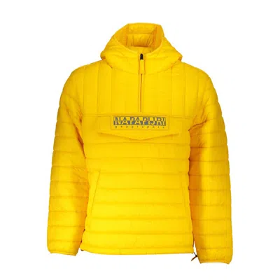 NAPAPIJRI YELLOW POLYAMIDE MEN JACKET
