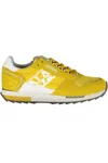 Napapijri Yellow Leather Men Sneaker In Yellow