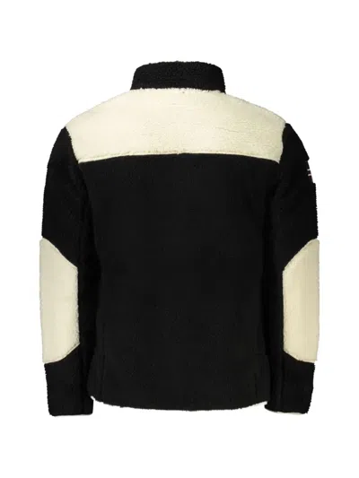 Napapijri Yupik Fleece Panelled Zip-up Coat In Multi