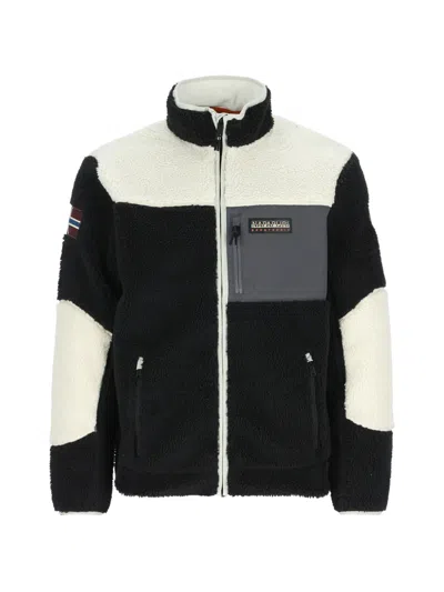 Napapijri Yupik Fleece-texture Jacket In Multi