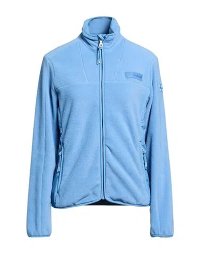 Napapijri Yupik W 2.0 1 Woman Sweatshirt Azure Size Xxs Polyester In Blue