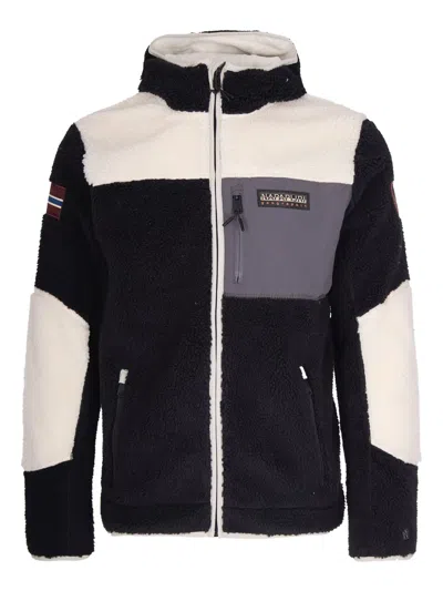 Napapijri Zip-pocket Jacket In Black